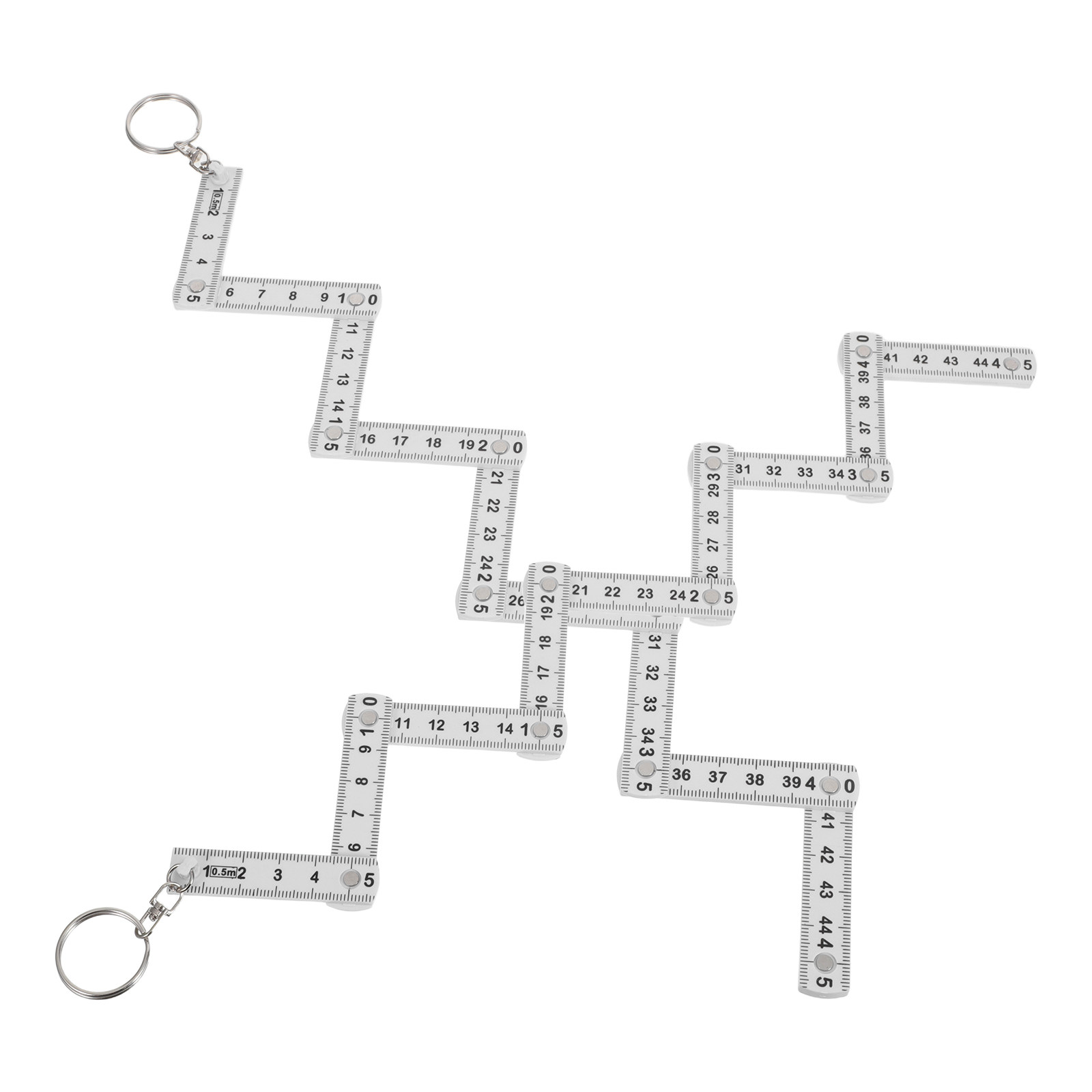 Woodworking Project - 2Pcs Portable Folding Ruler Clear Metric
