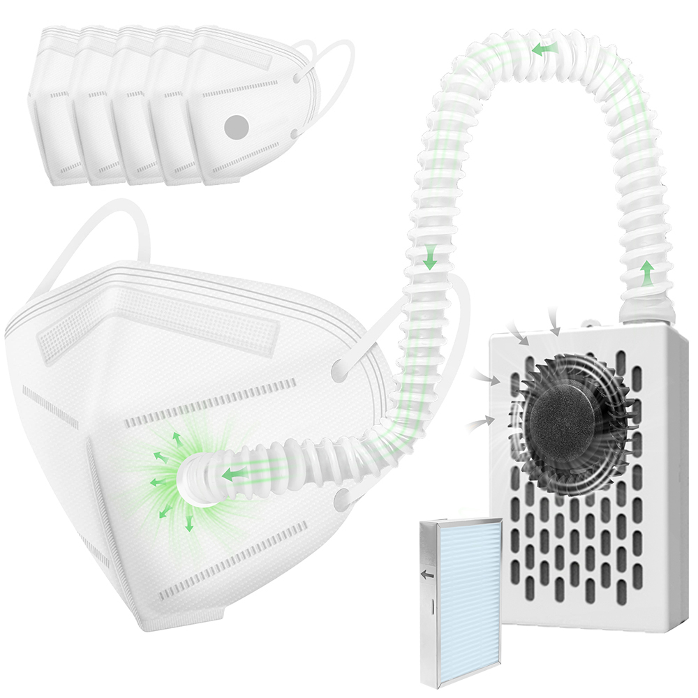 Woodworking Respirator - Electric Air Purifying Respirator Face Mask