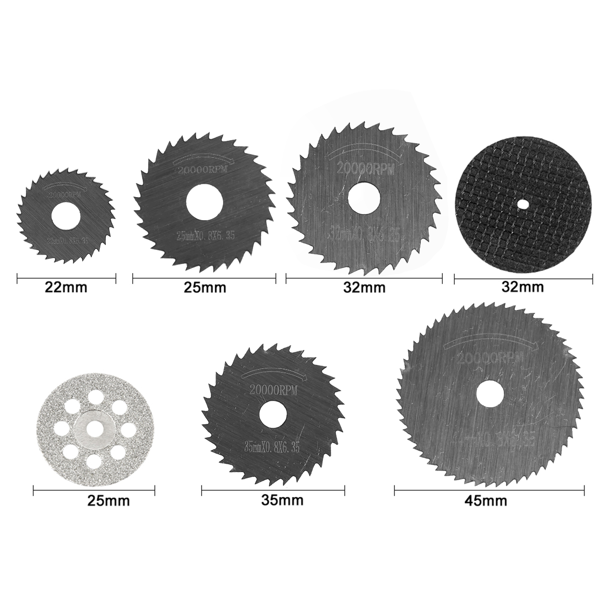 31/30pc Diamond Cutting Discs  - Woodworking Cutting Tools recensie en prijs