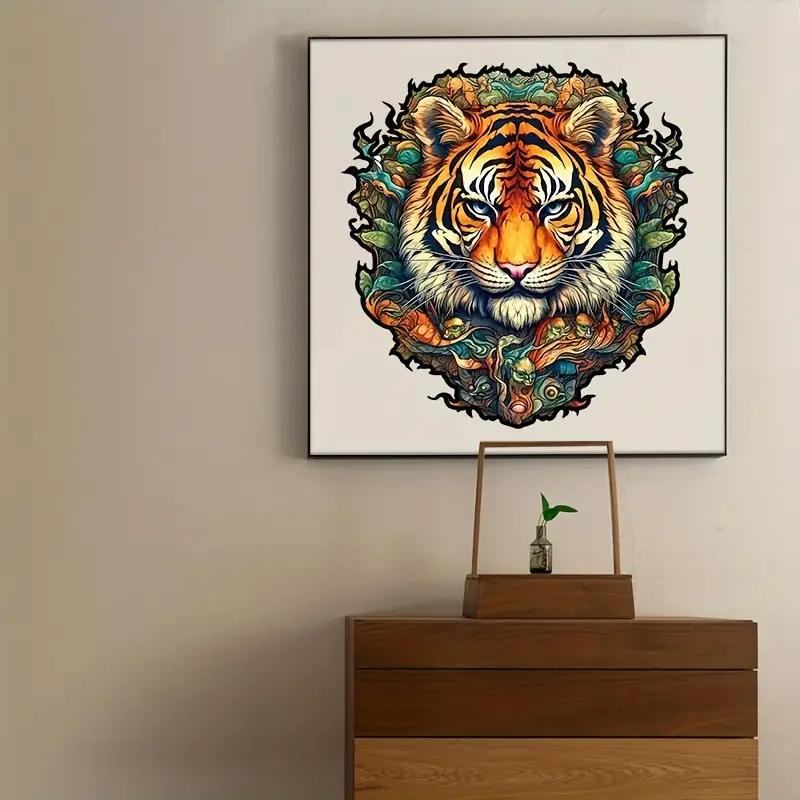 Tiger Wooden Jigsaw Puzzle, Un - Woodworking Game recensie en prijs