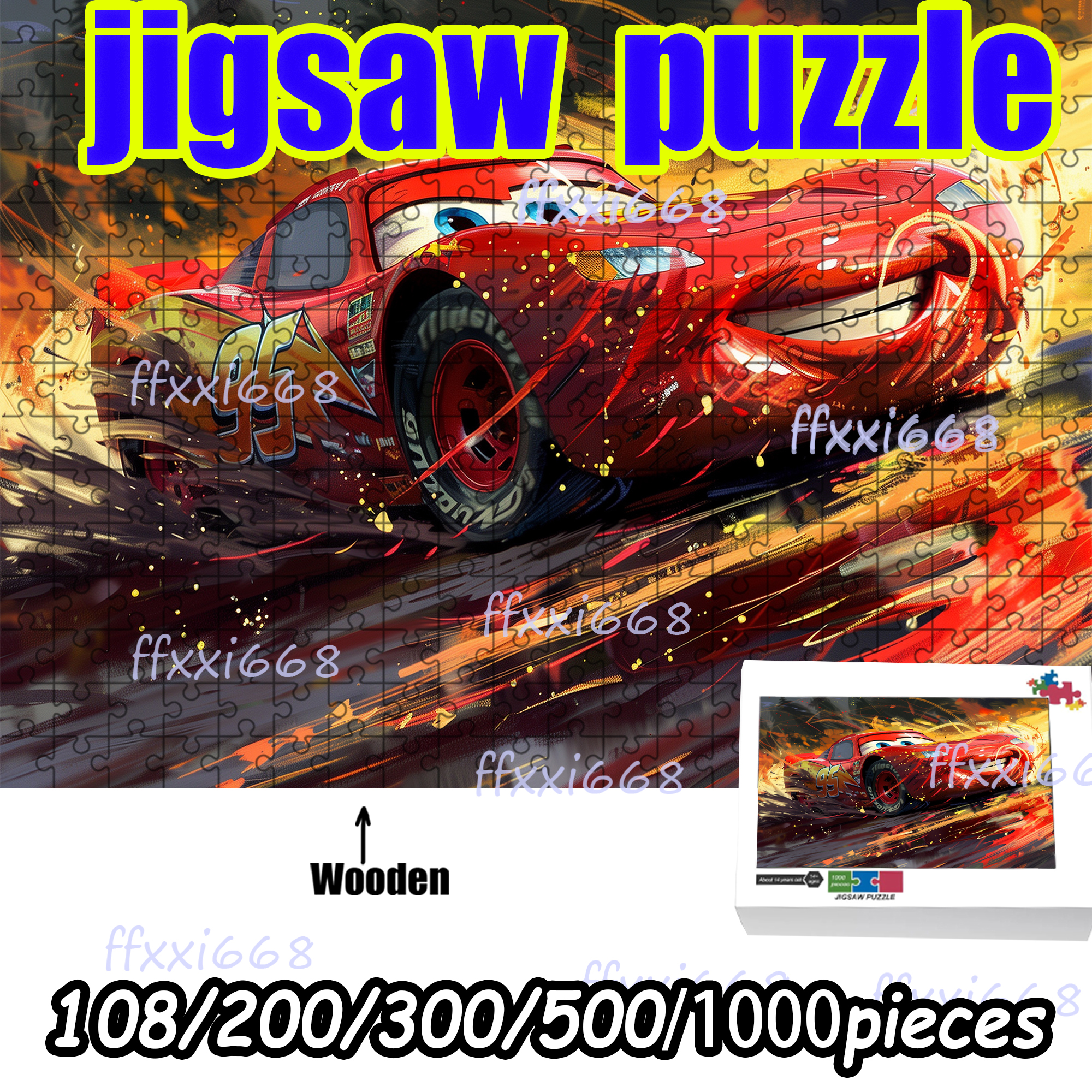 Disney Cars Red Lightning McQu - Woodworking Game recensie en prijs