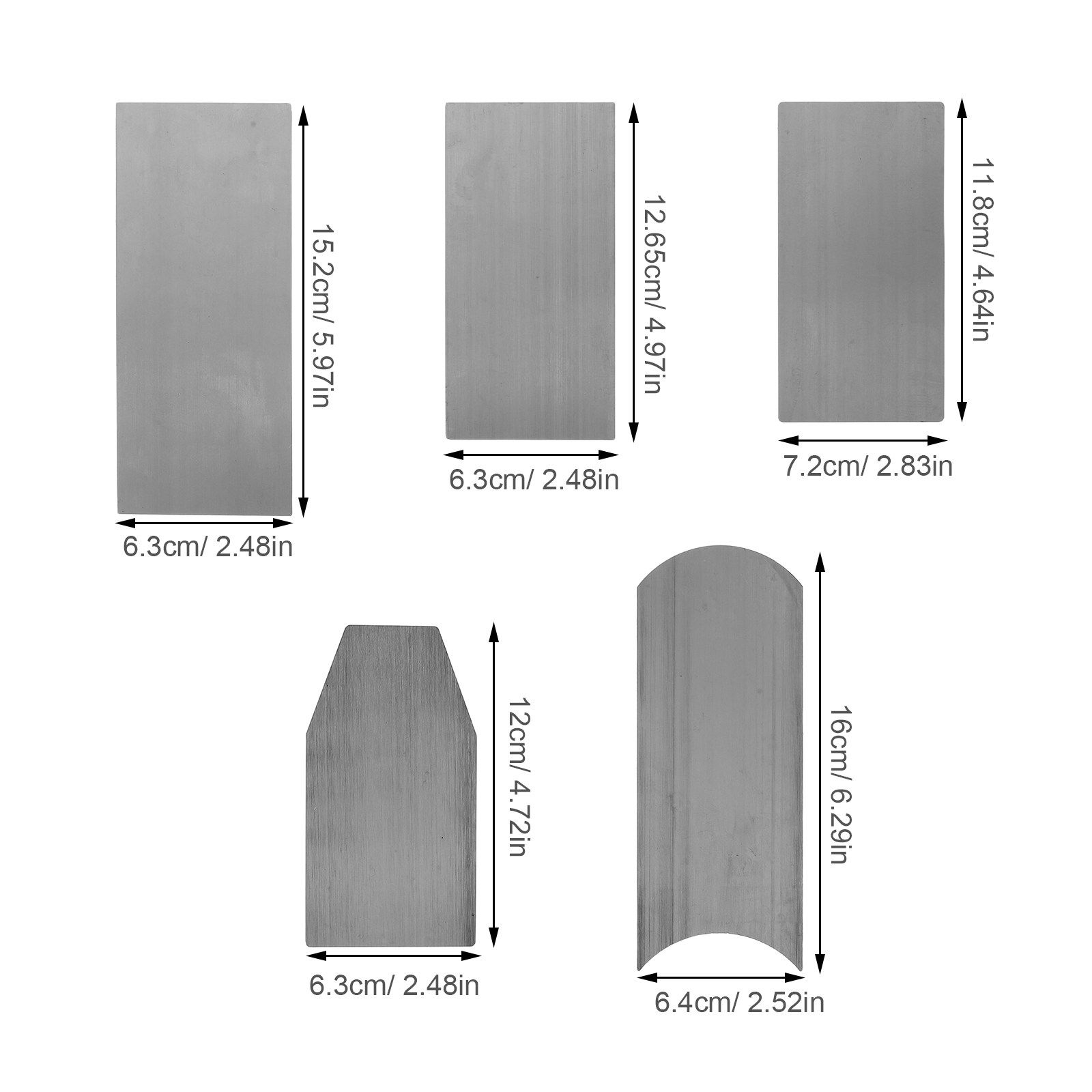 6pcs Woodworking Cabinet High  - Card Scraper Steel recensie en prijs