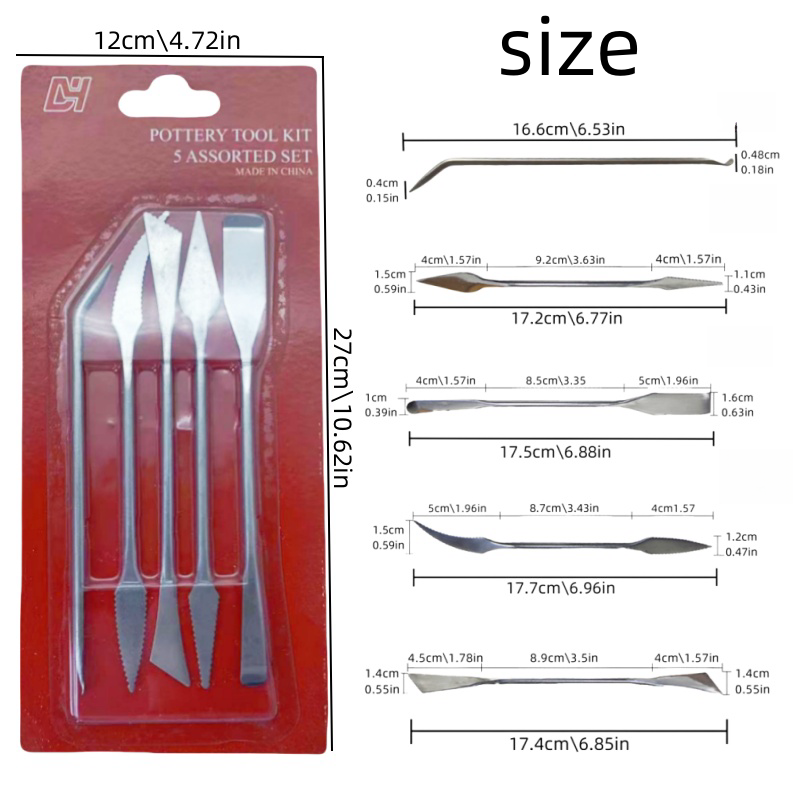 5-Piece Set of Stainless Steel - Card Scraper Steel recensie en prijs
