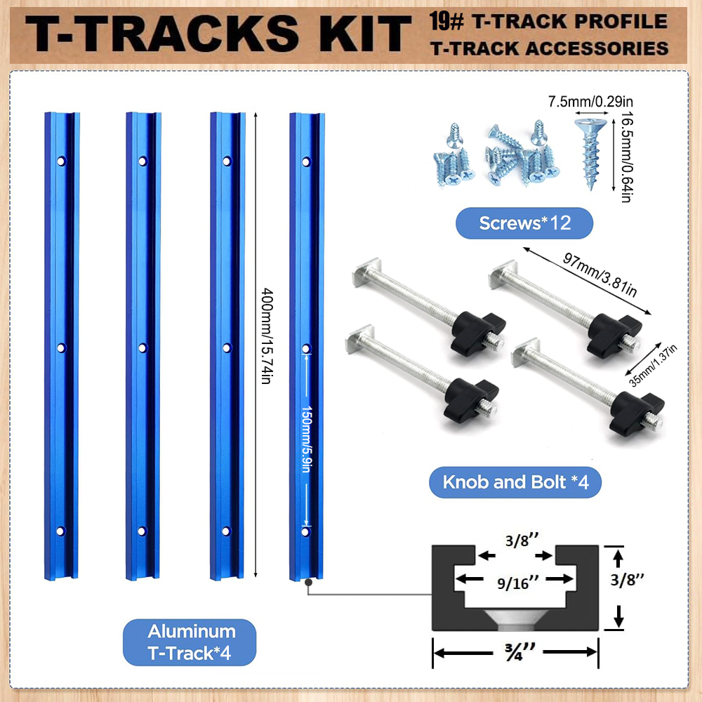 Woodworking 19# T-track Kit an - Woodworking Plans recensie en prijs