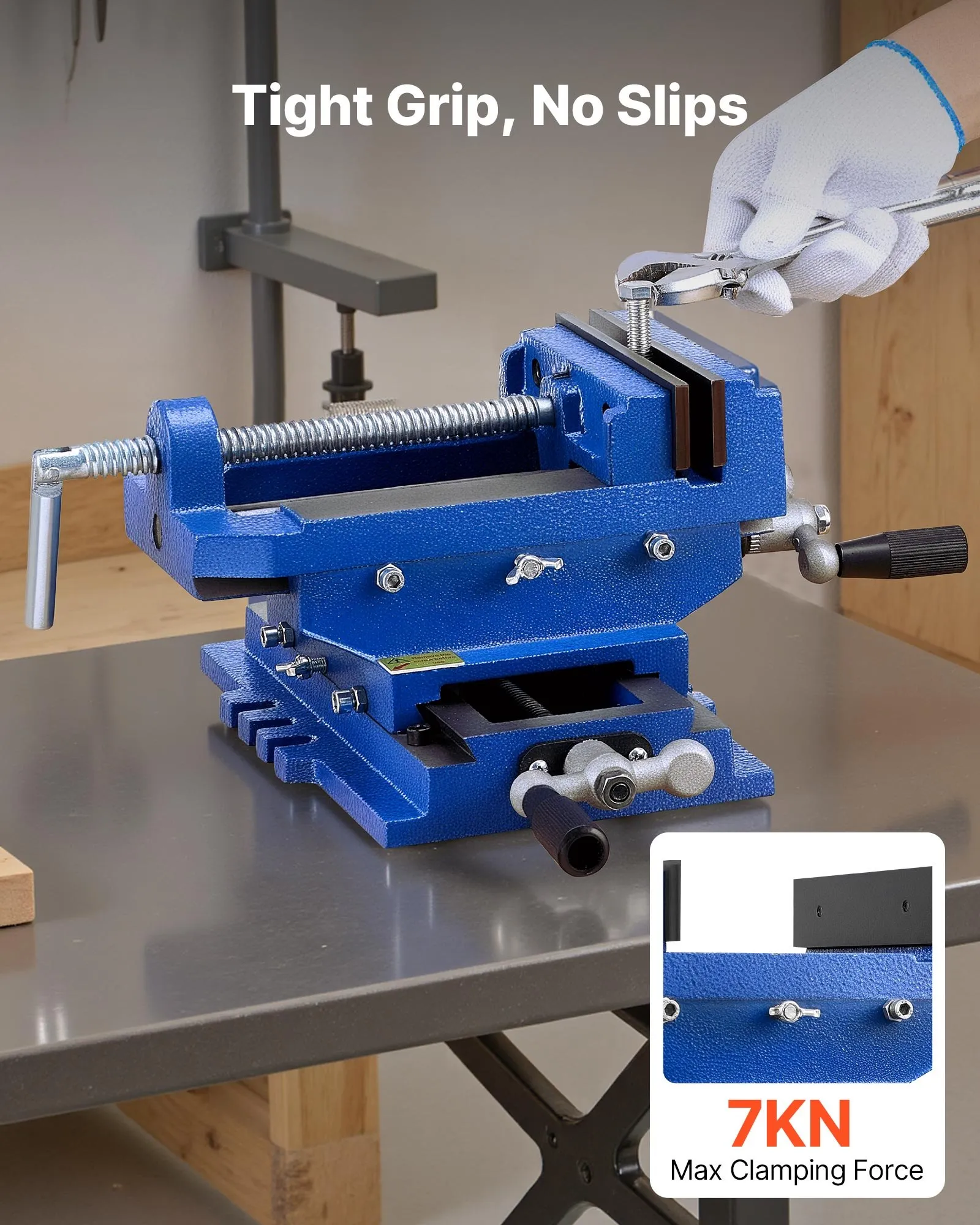 Cross Slide Drill Press Vise 4 - Woodworking Front Vise recensie en prijs