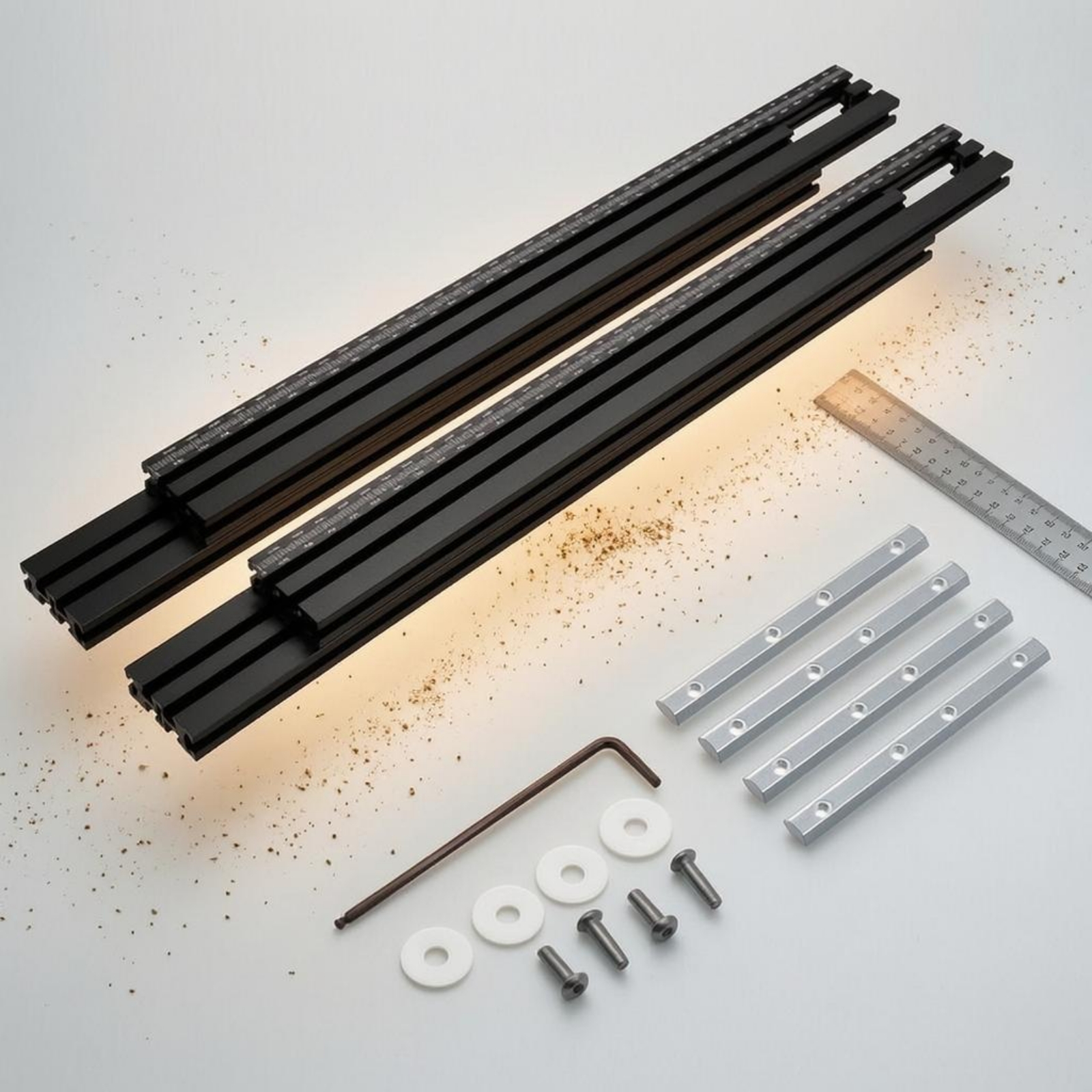Routing Guide Tracks Metal Cut - Woodworking Cutting Tools recensie en prijs
