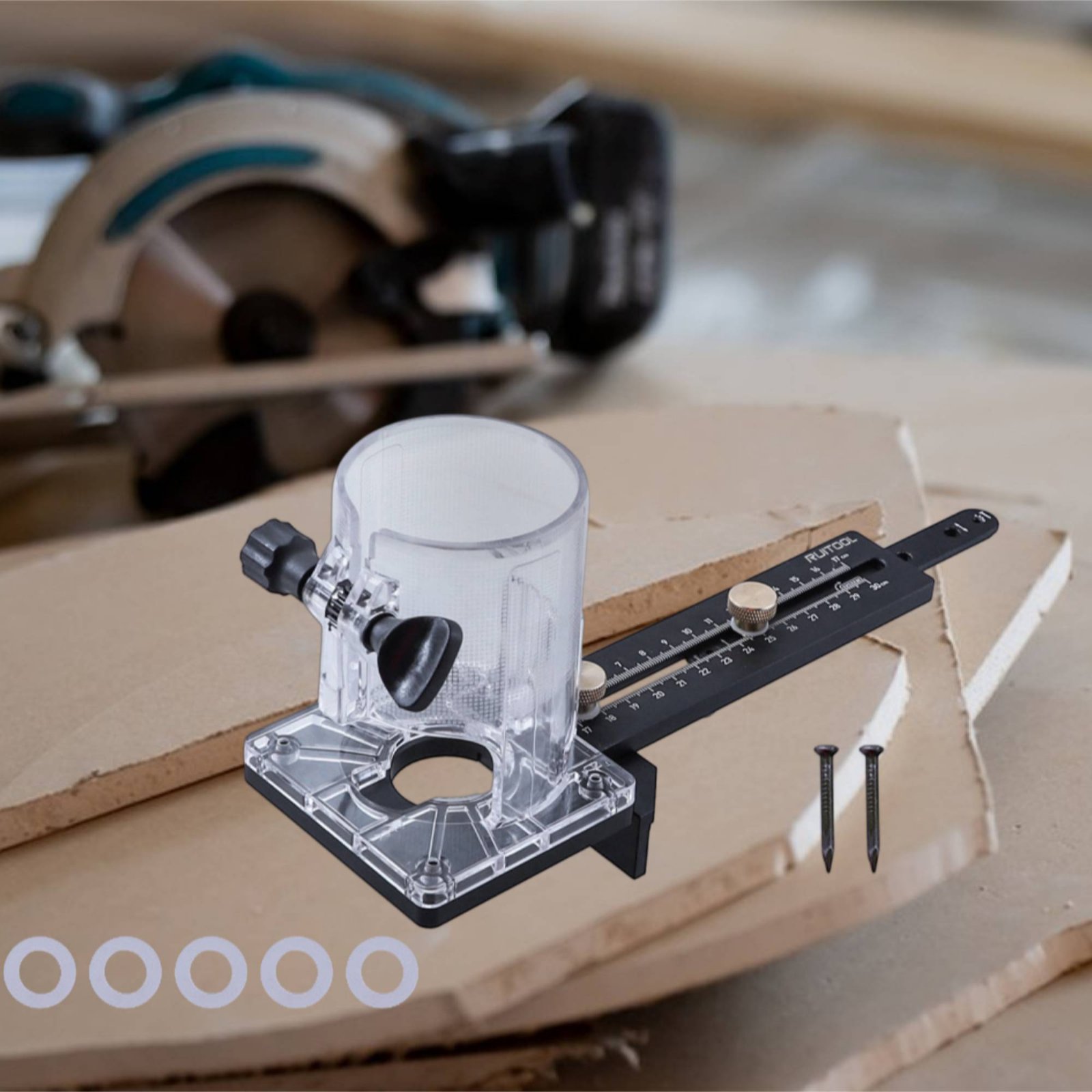 Router Circle Cutting Jig Mult - Woodworking Cutting Tools recensie en prijs